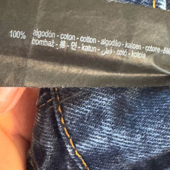 Zara Marine Straight 100% Cotton Size US 6 Medium Wash - Picture 6 of 8